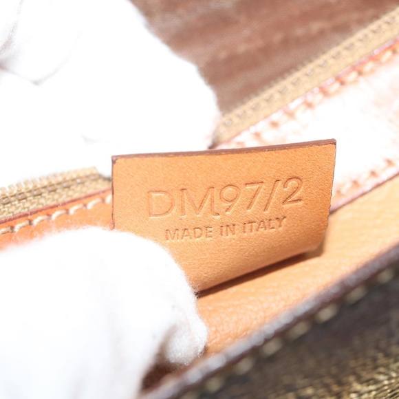 CELINE Macadam Canvas Hand Bag PVC Leather Brown Auth ep2930 - Picture 12 of 16